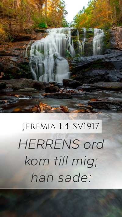 Jeremia 1:4 SV1917 Bible Verse Image