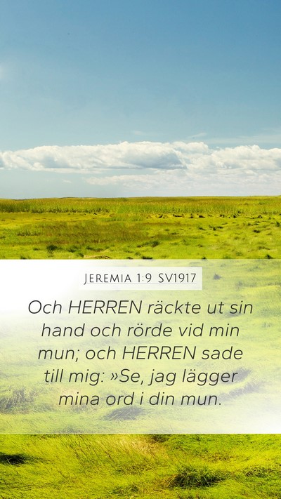 Jeremia 1:9 SV1917 Bible Verse Image