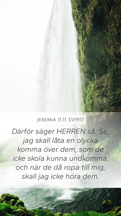 Jeremia 11:11 SV1917 Bible Verse Image