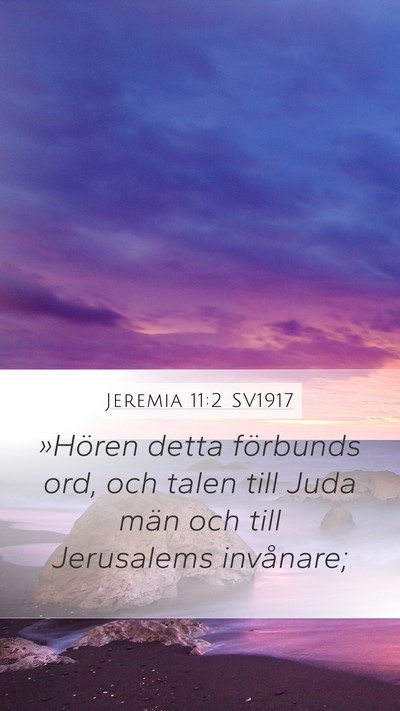 Jeremia 11:2 SV1917 Bible Verse Image
