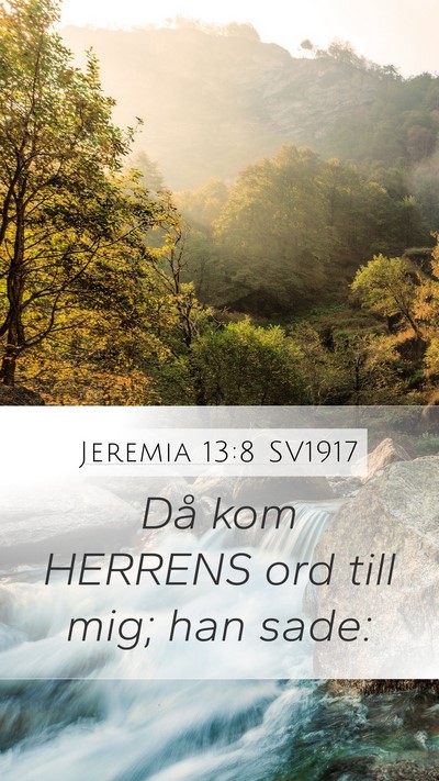 Jeremia 13:8 SV1917 Bible Verse Image