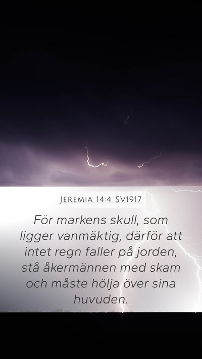 Jeremia 14:4 SV1917 Bible Verse Image