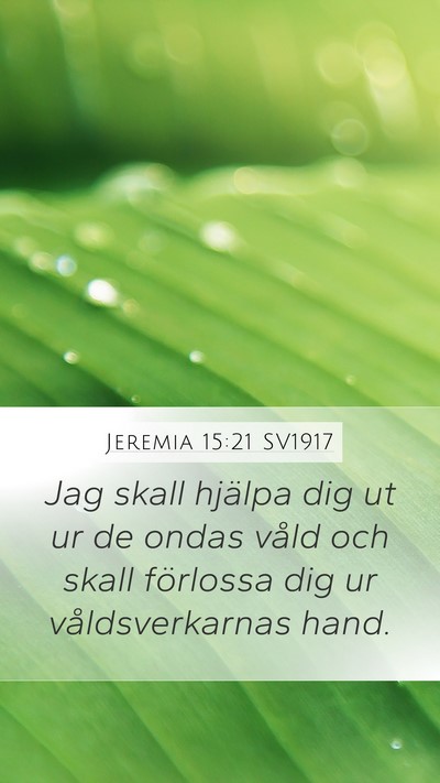 Jeremia 15:21 SV1917 Bible Verse Image