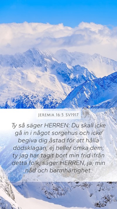 Jeremia 16:5 SV1917 Bible Verse Image