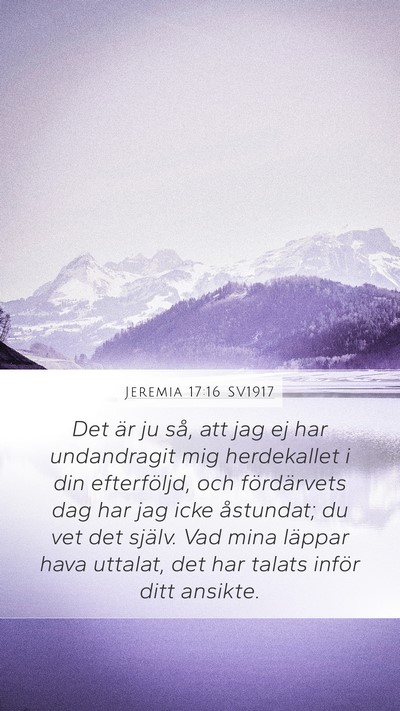 Jeremia 17:16 SV1917 Bible Verse Image