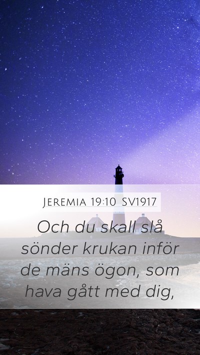 Jeremia 19:10 SV1917 Bible Verse Image