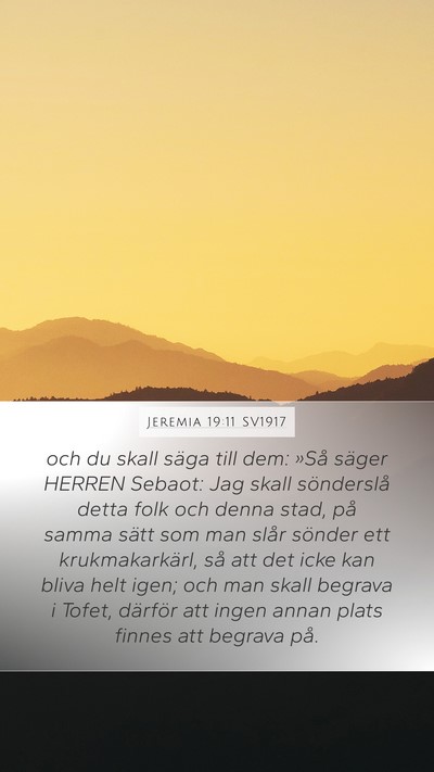 Jeremia 19:11 SV1917 Bible Verse Image