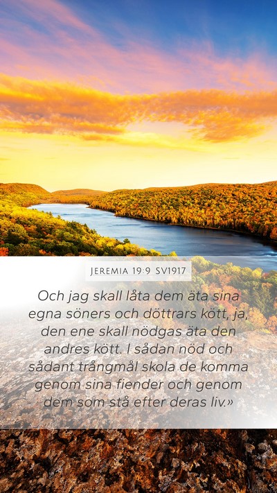 Jeremia 19:9 SV1917 Bible Verse Image