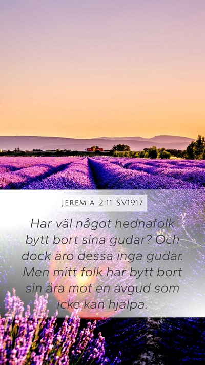Jeremia 2:11 SV1917 Bible Verse Image