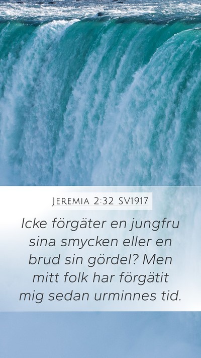 Jeremia 2:32 SV1917 Bible Verse Image