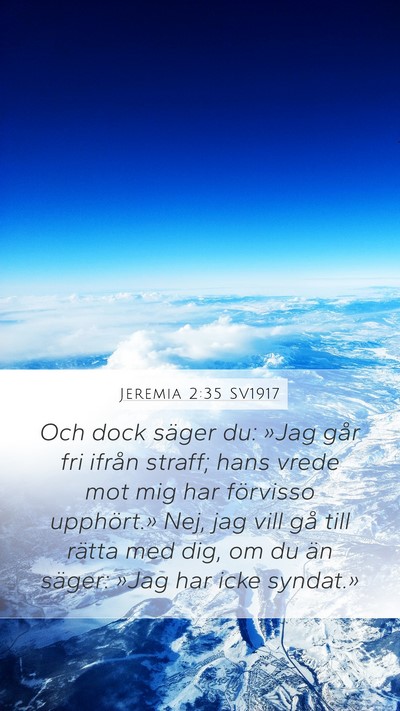 Jeremia 2:35 SV1917 Bible Verse Image