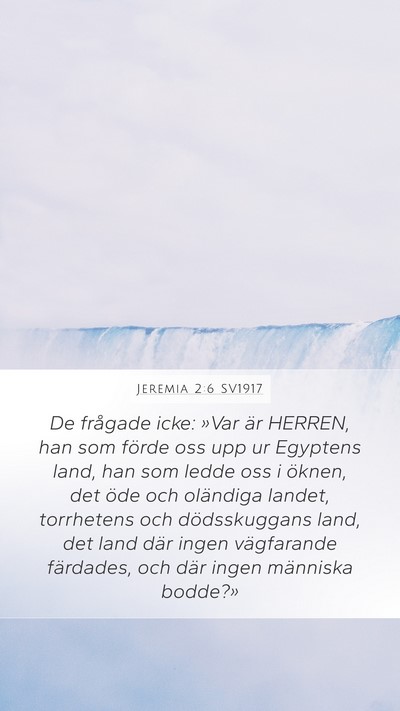 Jeremia 2:6 SV1917 Bible Verse Image