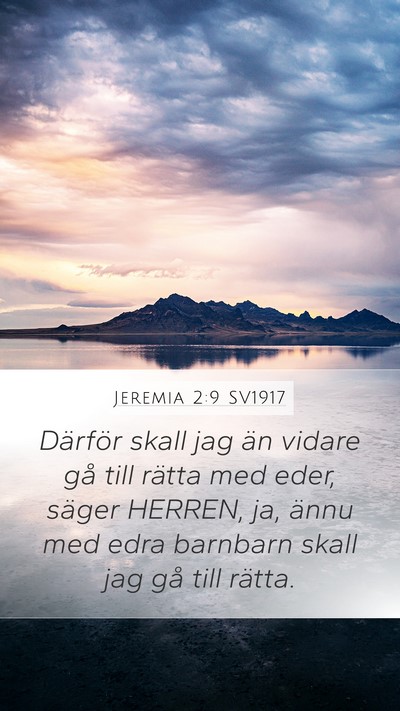 Jeremia 2:9 SV1917 Bible Verse Image