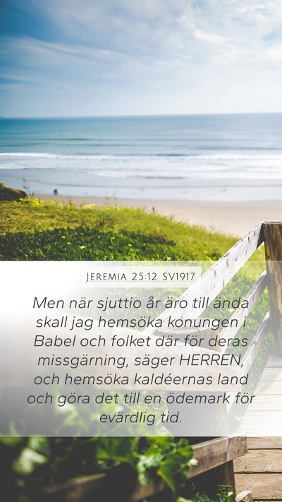 Jeremia 25:12 SV1917 Bible Verse Image