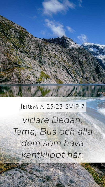 Jeremia 25:23 SV1917 Bible Verse Image