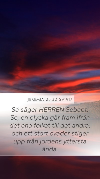 Jeremia 25:32 SV1917 Bible Verse Image