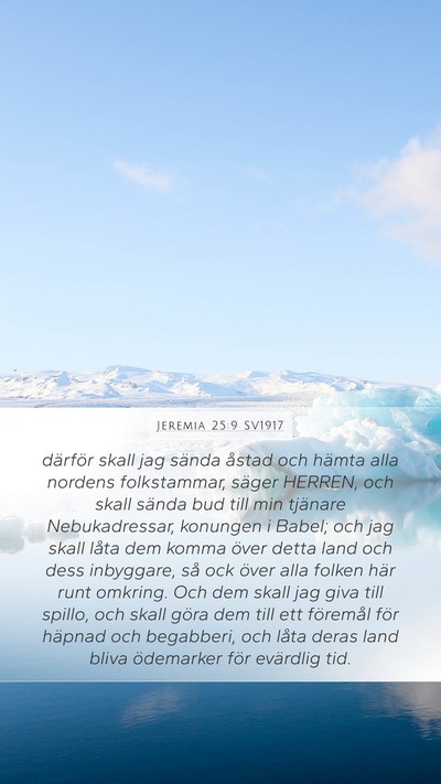 Jeremia 25:9 SV1917 Bible Verse Image