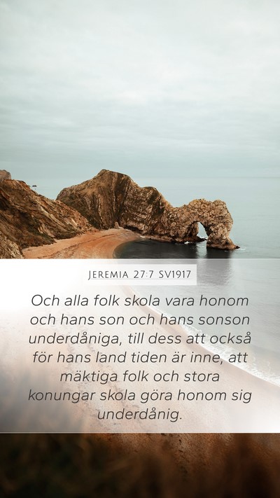 Jeremia 27:7 SV1917 Bible Verse Image