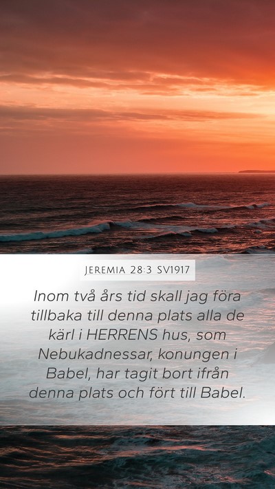Jeremia 28:3 SV1917 Bible Verse Image