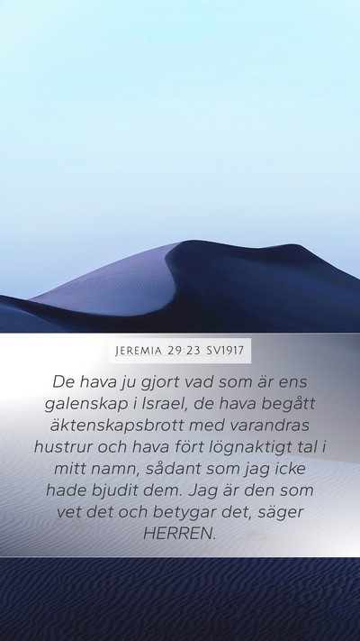 Jeremia 29:23 SV1917 Bible Verse Image