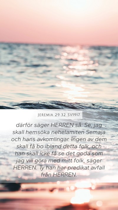 Jeremia 29:32 SV1917 Bible Verse Image
