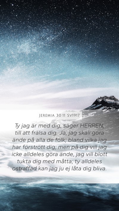 Jeremia 30:11 SV1917 Bible Verse Image