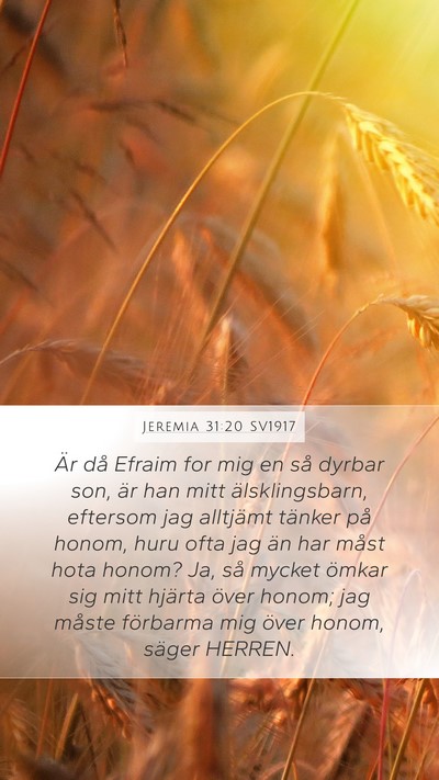 Jeremia 31:20 SV1917 Bible Verse Image