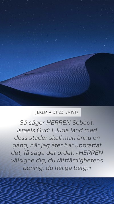 Jeremia 31:23 SV1917 Bible Verse Image