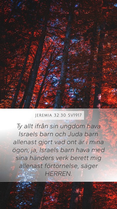 Jeremia 32:30 SV1917 Bible Verse Image
