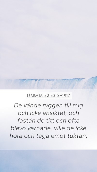 Jeremia 32:33 SV1917 Bible Verse Image