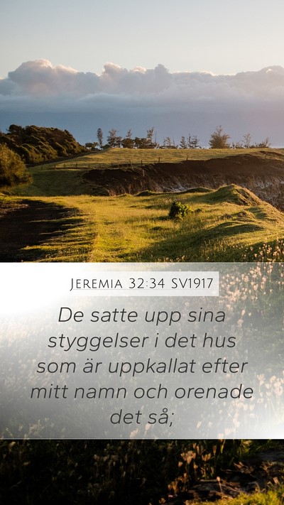 Jeremia 32:34 SV1917 Bible Verse Image