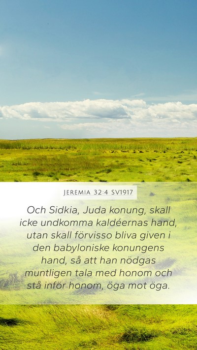 Jeremia 32:4 SV1917 Bible Verse Image