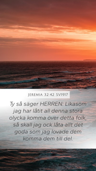 Jeremia 32:42 SV1917 Bible Verse Image