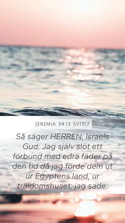 Jeremia 34:13 SV1917 Bible Verse Image