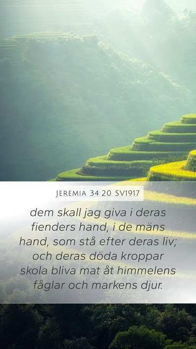 Jeremia 34:20 SV1917 Bible Verse Image