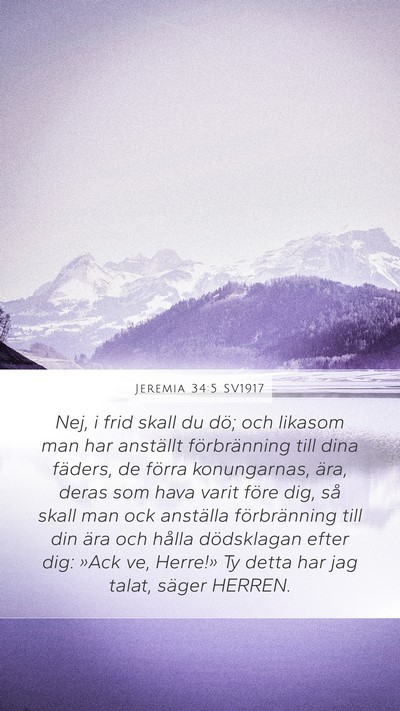 Jeremia 34:5 SV1917 Bible Verse Image