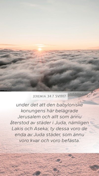 Jeremia 34:7 SV1917 Bible Verse Image