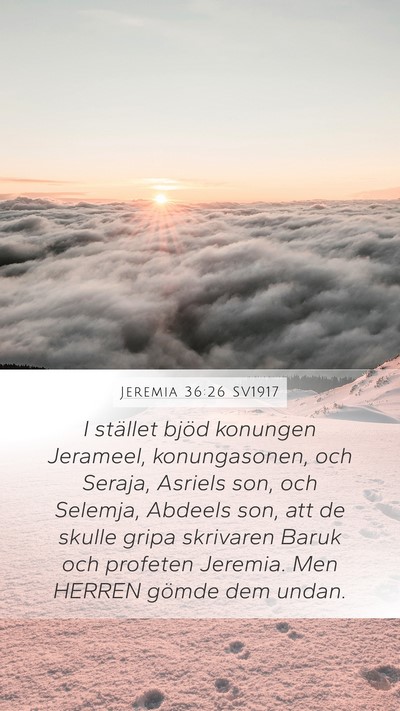 Jeremia 36:26 SV1917 Bible Verse Image