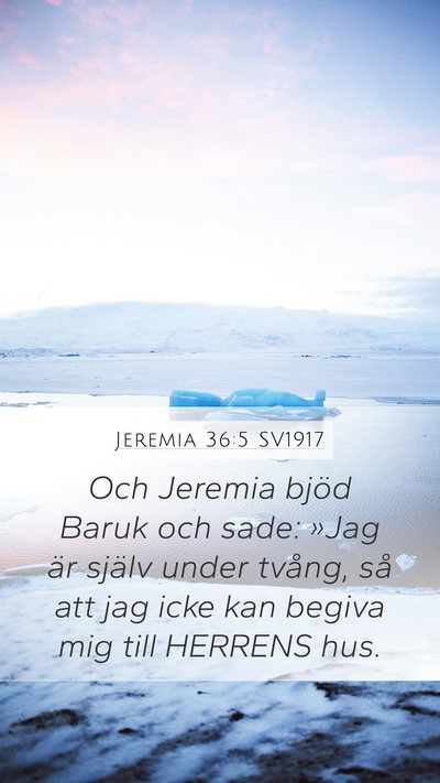 Jeremia 36:5 SV1917 Bible Verse Image