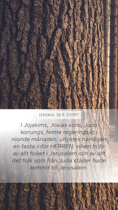 Jeremia 36:9 SV1917 Bible Verse Image