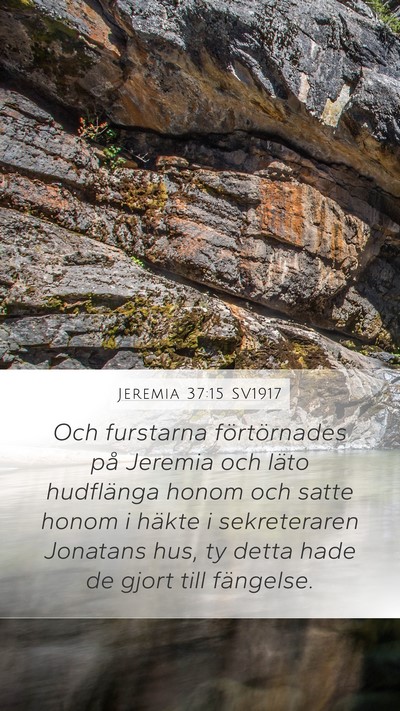Jeremia 37:15 SV1917 Bible Verse Image