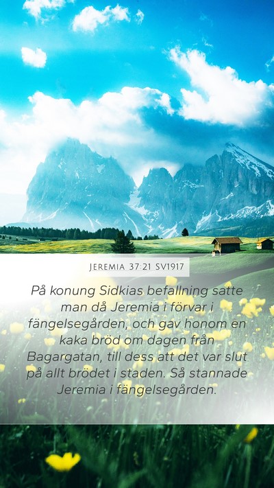 Jeremia 37:21 SV1917 Bible Verse Image