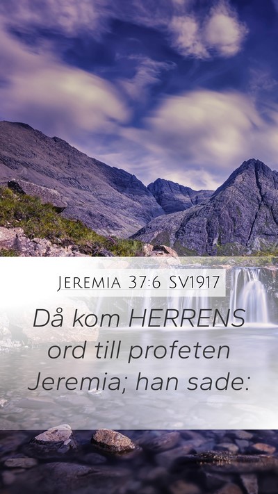 Jeremia 37:6 SV1917 Bible Verse Image