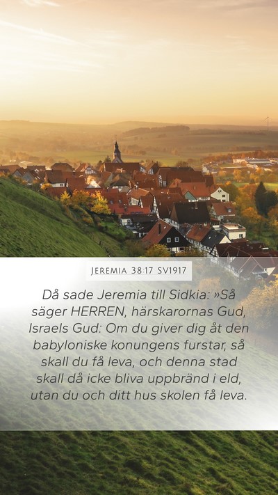 Jeremia 38:17 SV1917 Bible Verse Image