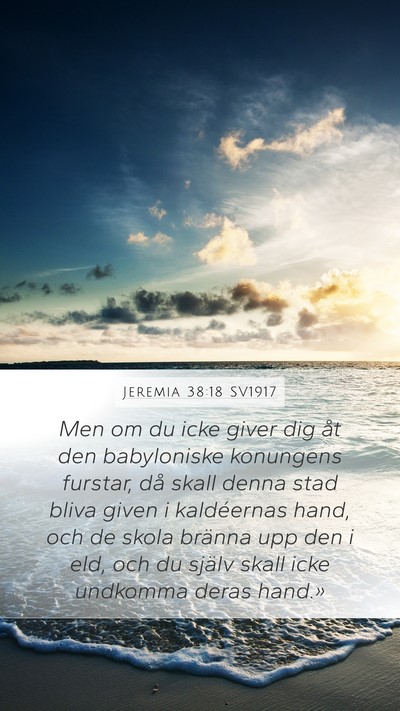 Jeremia 38:18 SV1917 Bible Verse Image