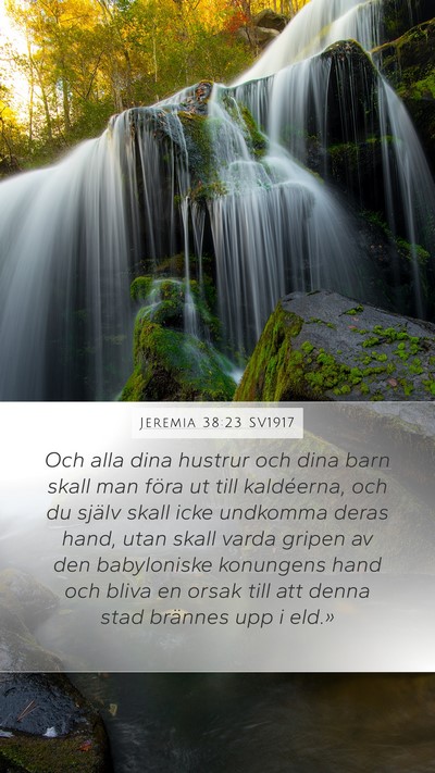 Jeremia 38:23 SV1917 Bible Verse Image