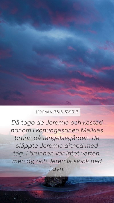 Jeremia 38:6 SV1917 Bible Verse Image