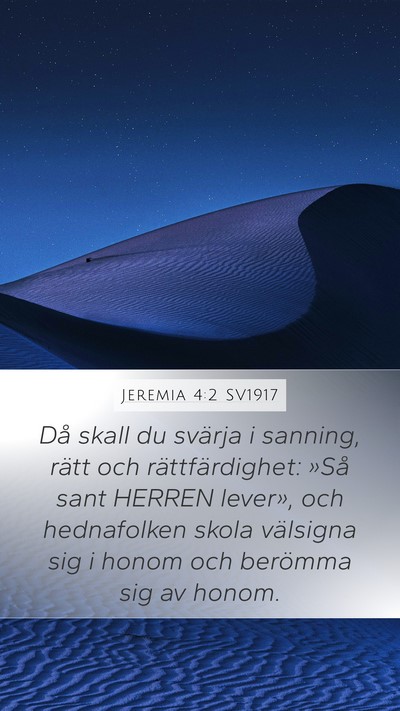 Jeremia 4:2 SV1917 Bible Verse Image