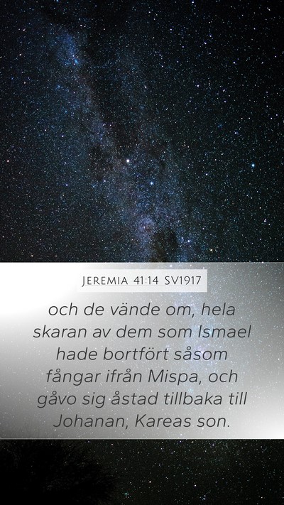 Jeremia 41:14 SV1917 Bible Verse Image