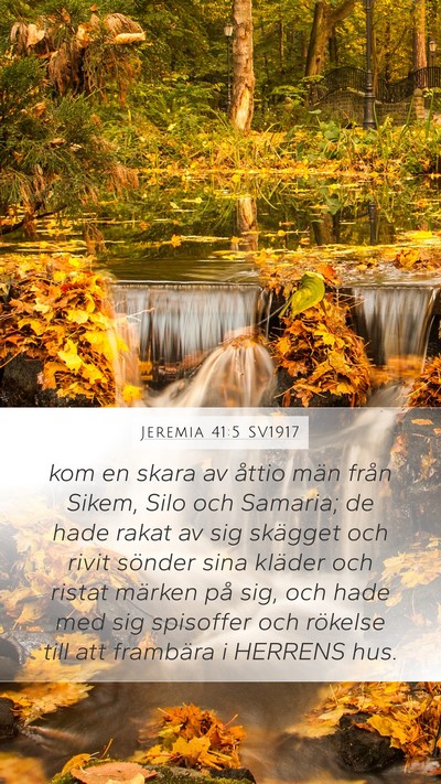 Jeremia 41:5 SV1917 Bible Verse Image